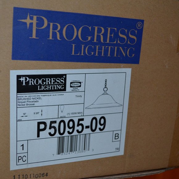 Progress Lighting 1-Light Pendant Light Brushed - Picture 3 of 3